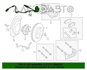 Датчик ABS задний правый Jeep Cherokee KL 19-23 off road