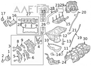 Receptor de ulei Jeep Grand Cherokee WK2 16- 3.6