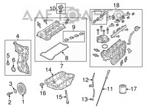 Pompă de combustibil, pompă de benzină Jeep Cherokee KL 19-20 2.4 FWD