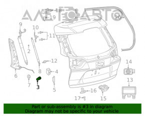 Bara de protecție a portbagajului Jeep Cherokee KL 19-21