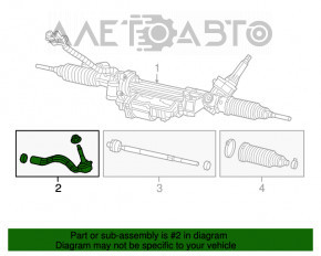 Рулевой наконечник правый Jeep Grand Cherokee WK2 16-22