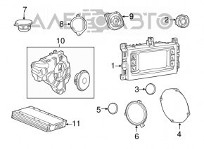 Monitor, display, navigație Jeep Grand Cherokee WK2 18- 8.4"