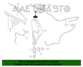 Крышка бачка омывателя Jeep Grand Cherokee WK2 11-21