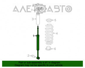 Amortizor spate stânga Jeep Cherokee KL 19-21 AWD