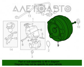 Вакуумный усилитель Jeep Cherokee KL 19-22