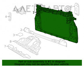 Televizorul panoului radiatorului Jeep Renegade 15-18, nou, aftermarket