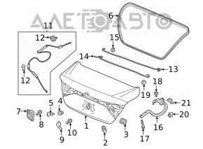 Capac portbagaj Honda Insight 19-22 grafit NH797M