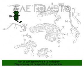 Pompă de combustibil, pompă de benzină Jeep Grand Cherokee WK2 16-22 3.6