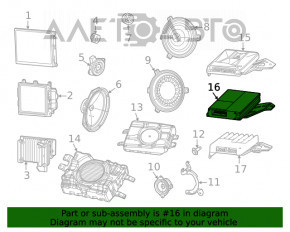 Amplificatorul Jeep Grand Cherokee WK2 16- are 9 difuzoare.