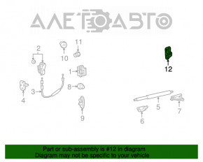 Петля двери багажника верхняя Lexus GX470 03-09