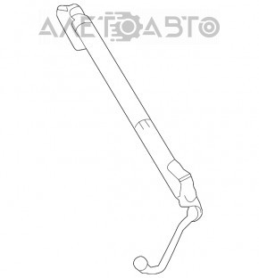 Amortizor ușă portbagaj stânga Lexus NX200t NX300 NX300h 17-21 pentru tracțiune electrică nou original OEM