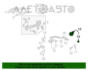 Замок двери задней правой Lexus NX200t NX300 NX300h 15-21