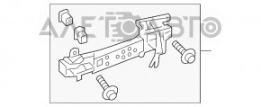 Механизм ручки двери задней правой Lexus NX200t NX300 NX300h 15-21