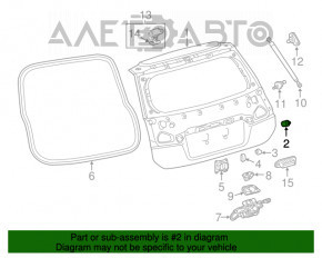 Bara de protecție a portbagajului stânga Toyota Prius 30 10-15