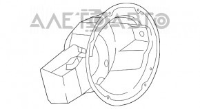 Corpul capacului rezervorului de combustibil Kia Niro 17-22 HEV, PHEV