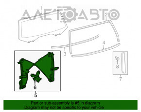 Toyota Sequoia 08-16 Ridicator de geam hayon Nou Original OEM