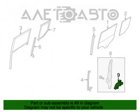 Motorul geamului electric din spate dreapta pentru Ford Focus mk3 11-18, cu 2 pini