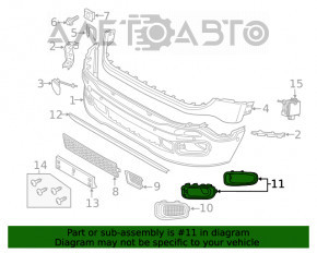 Grila radiatorului fata stanga Jeep Renegade 15-18 pre-restilizare, neagra, noua, neoriginala