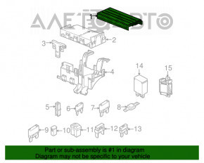 Capacul cutiei de siguranțe sub capotă pentru Ford Flex 09-12