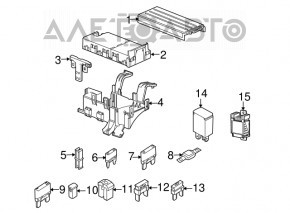 Capacul cutiei de siguranțe sub capotă pentru Ford Flex 09-12