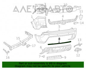 Moldura bara spate Jeep Cherokee KL 19-21 structura