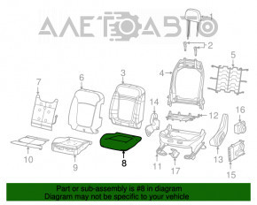 Tapiterie scaun șofer Jeep Compass 17- piele neagră, cu încălzire