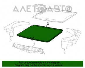 Capacul portbagajului Jeep Compass 17 este negru