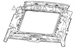 Acoperirea tavanului pentru Jeep Compass 17-19 sub panoramă