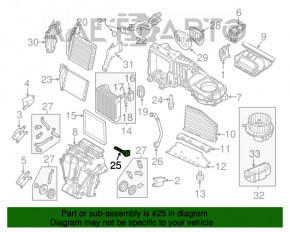 Senzorul de temperatură a aerului din cuptorul Audi A4 B9 17- nou original OEM