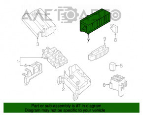 Блок предохранителей подторпедный VW Jetta 11-18 USA 1.4T