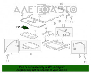 Motorul sunroof Acura MDX 07-13