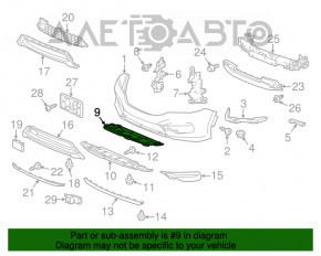 Deflectorul radiatorului inferior pentru Honda Accord 16-17 restilizat hibrid