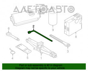 Ключ балонный гаечный BMW X1 F48 16-22