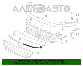 Grila radiatorului stânga Honda Insight 19-22 crom