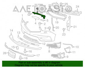 Suportul pentru bara de protecție față dreapta Acura MDX 17-20 restul