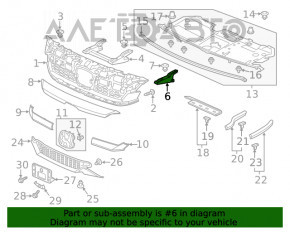 Suport grilaj radiator dreapta Honda Clarity 18-21 SUA