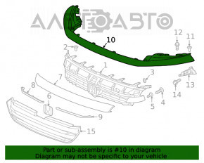 Capacul superior al bara fata a Honda Insight 19-22