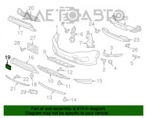 Grila inferioară de protecție a bara față pentru Honda Accord 16-17 restilizat, hibrid