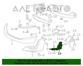 Suport faruri de zi stânga Honda Clarity 18-21 SUA nou OEM original