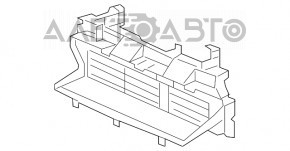 Jaluzele deflectorului radiatorului Honda CRV 20-22 asamblate în partea de sus