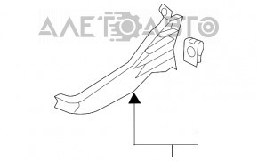 Conducta de aer frontal stânga inferioară Honda Clarity 18-21 SUA