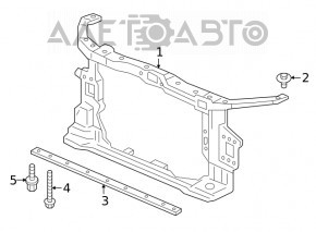 Televizorul panoului radiatorului asamblat pentru Honda Civic X FC 19-21.