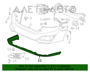 Buza bara spate Honda Clarity 18-21 SUA