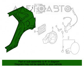 Aripa spate dreapta Kia Niro 17-22 HEV, PHEV