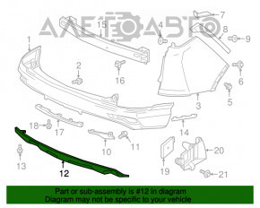 Buza bara din spate a modelului Honda CRV 17-19 Touring.