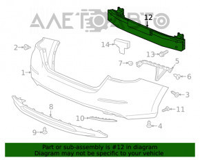 Amplificatorul pentru bara spate Honda Insight 19-22