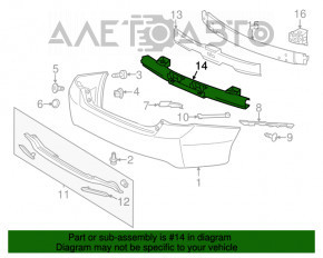 Amplificatorul pentru bara spate a modelului Honda Accord 13-17, nou, neoriginal