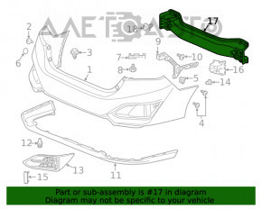 Amplificatorul de bara spate Honda Clarity 18-21 SUA