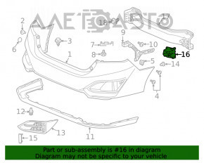 Absorbantul de șocuri din spate dreapta pentru Honda Clarity 18-21 SUA