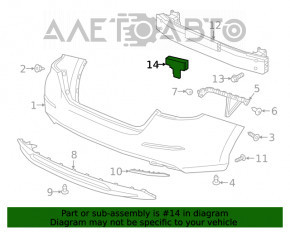 Absorbantul de șocuri din spate dreapta pentru Honda Insight 19-22